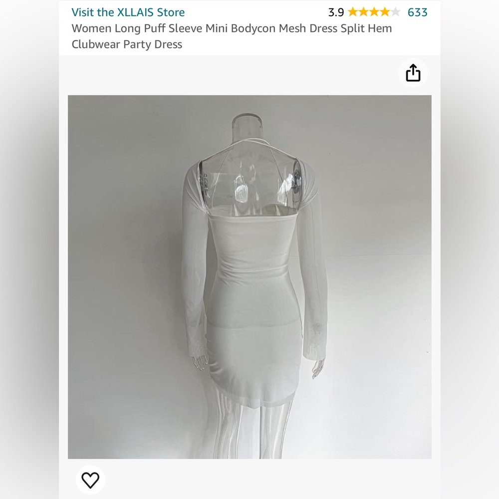 Mini Mesh dress - Picture 4 of 14